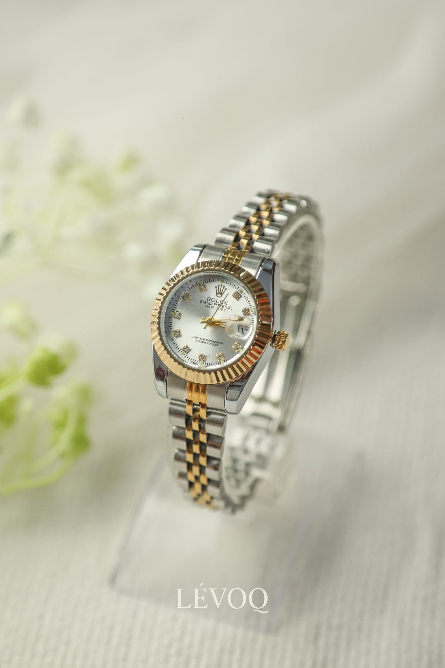 Rolex Twotone White Dial
