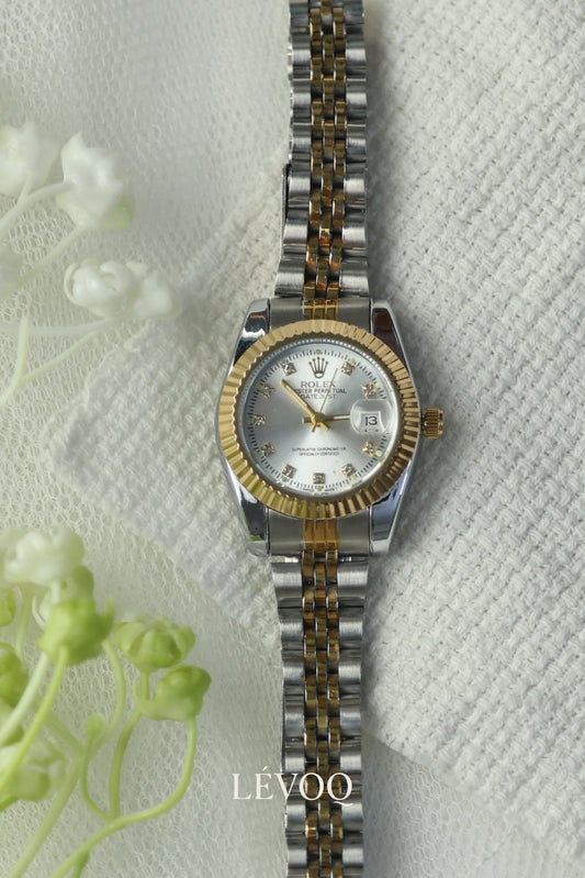 Rolex Twotone White Dial